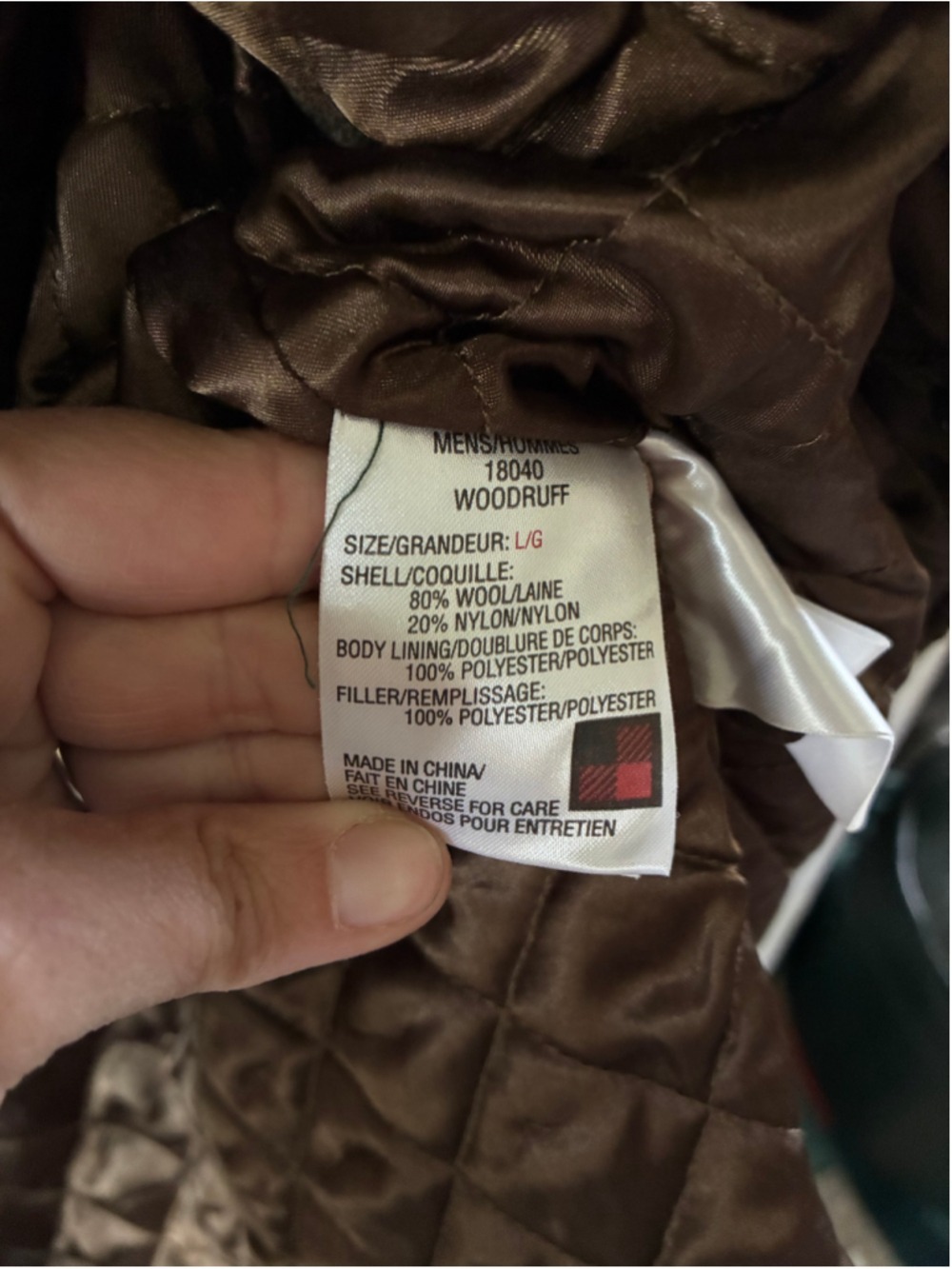 Woolrich Men's Woodruff Vest Brown Large - Picture 4 of 5